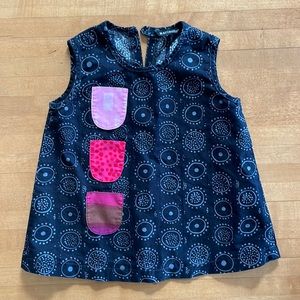 Marimekko sleeveless toddler dress, size 1yo